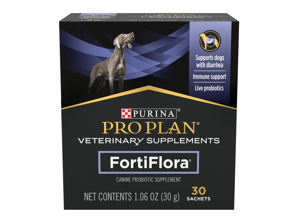 Purina Pro Plan Veterinary Supplements FortiFlora Dog Probiotic Supplement, Canine Nutritional Supplement - 30 ct. Box