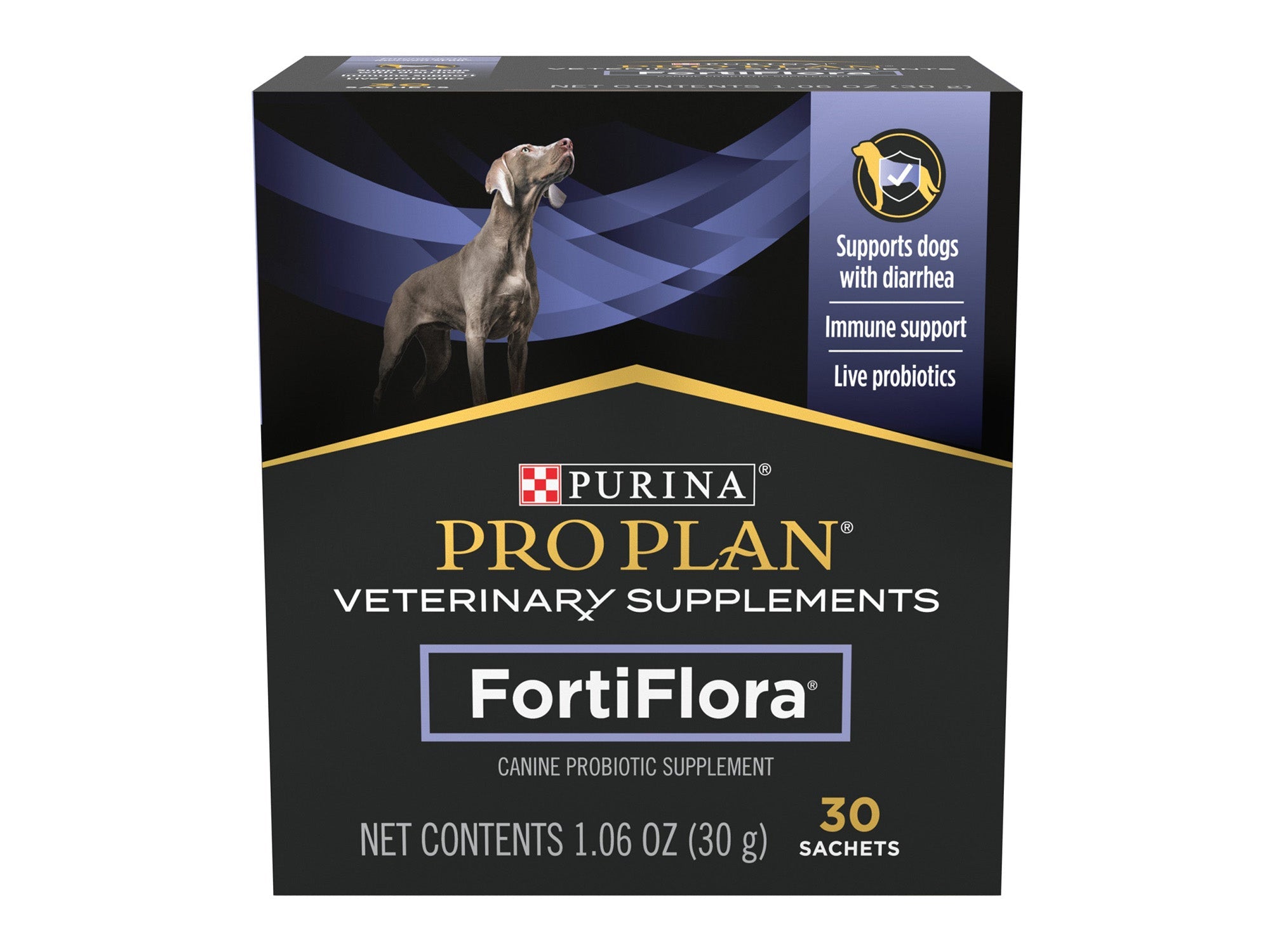 Purina Pro Plan Veterinary Supplements FortiFlora Dog Probiotic Supplement, Canine Nutritional Supplement - 30 ct. Box