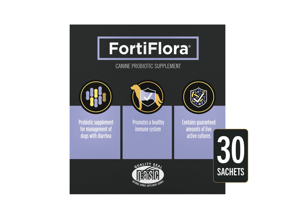 Purina Pro Plan Veterinary Supplements FortiFlora Dog Probiotic Supplement, Canine Nutritional Supplement - 30 ct. Box