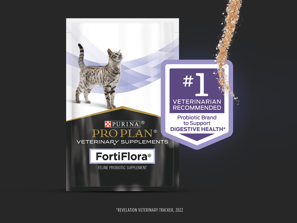 Purina Pro Plan Veterinary Supplements FortiFlora Cat Probiotic Supplement for Cats with Diarrhea - 30 ct. Box