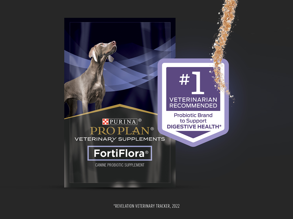 Purina Pro Plan Veterinary Supplements FortiFlora Dog Probiotic Supplement, Canine Nutritional Supplement - 30 ct. Box