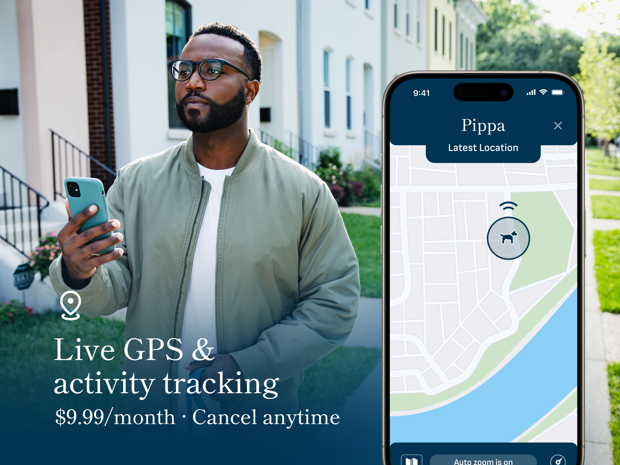 Petivity Smart GPS + Activity Tracker for Dogs